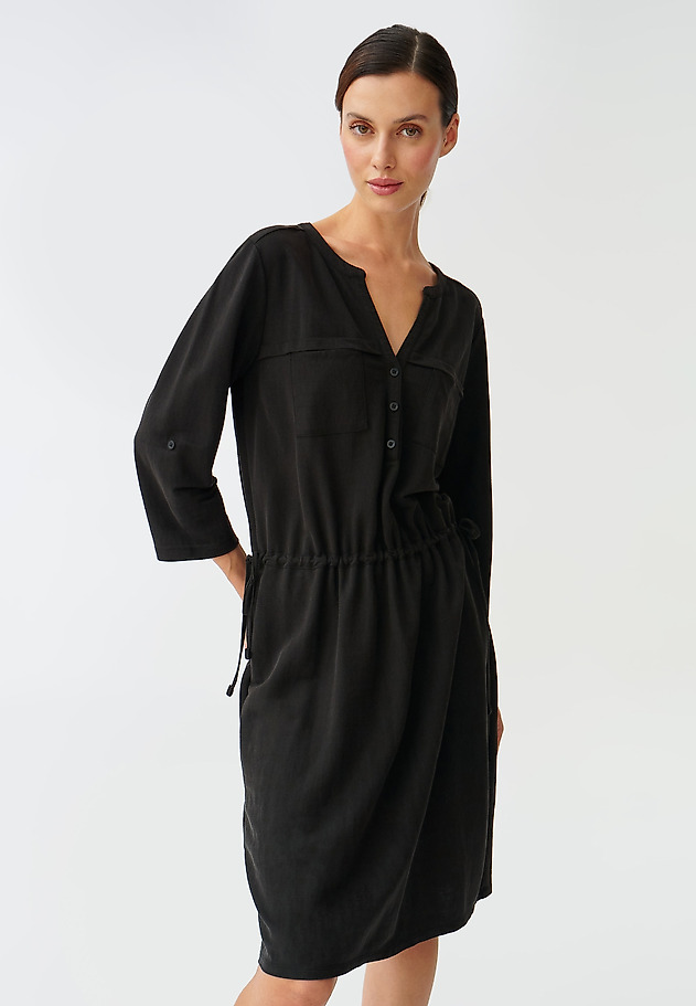 LADIES’ BUTTONED DRESS STRULA LADIES’ BUTTONED DRESS STRULA CZARNY 2