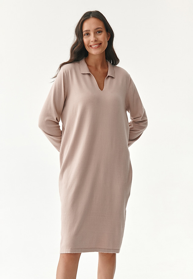 ROCHIE TRICOTATĂ DE DAMĂ ODOMI ROCHIE TRICOTATĂ DE DAMĂ ODOMI BEJ 3