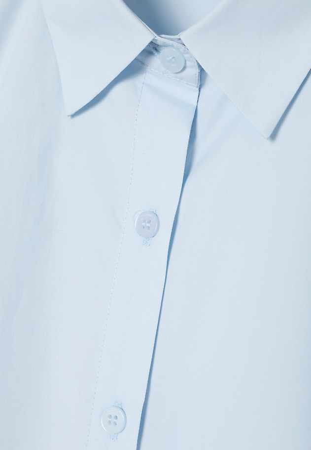 WIDE SLEEVE COTTON SHIRT — DOVE WIDE SLEEVE COTTON SHIRT — DOVE NIEBIESKI 7