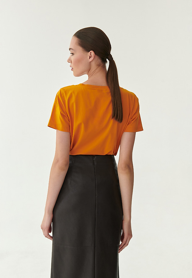 SIMPLE LADIES' BLOUSE NELISA SIMPLE LADIES' BLOUSE NELISA ORANGE 2