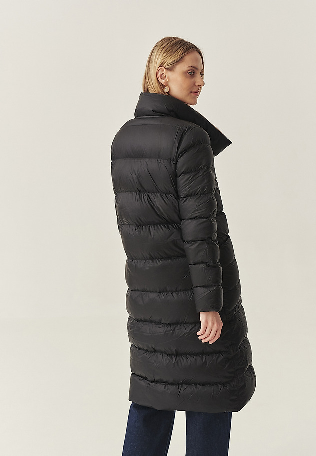 DOWN COAT WITH STAND-UP COLLAR - AKO DOWN COAT WITH STAND-UP COLLAR - AKO BLACK 2