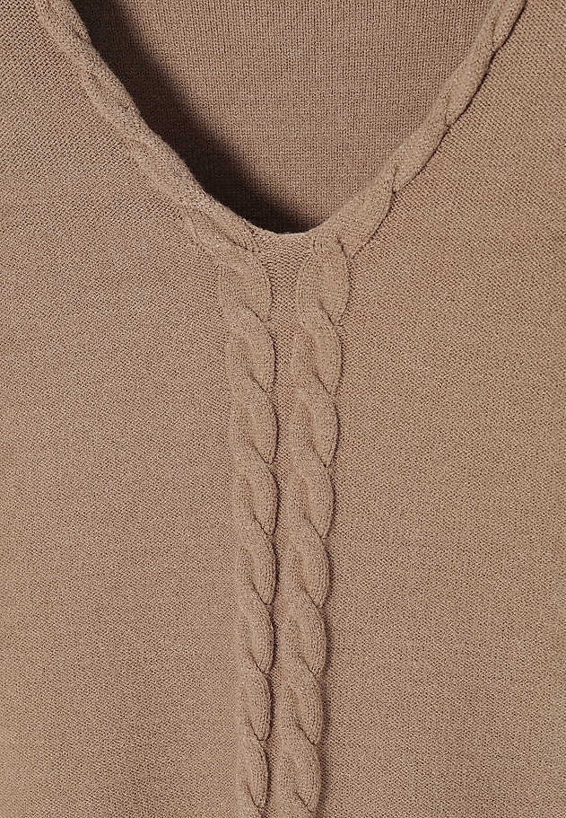 LADIES’ SWEATER WITH V-SHAPE NECKLINE POLI LADIES’ SWEATER WITH V-SHAPE NECKLINE POLI BEŻOWY 7