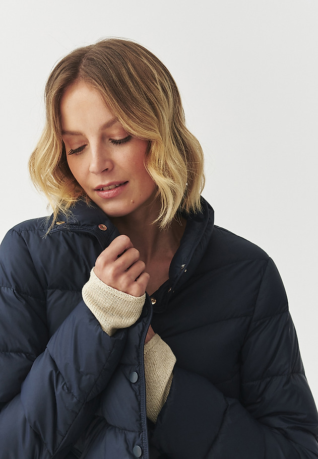 PÉŘOVÁ BUNDA SE STOJÁČKEM — MARONA PÉŘOVÁ BUNDA SE STOJÁČKEM — MARONA TMAVĚ MODRÁ 6