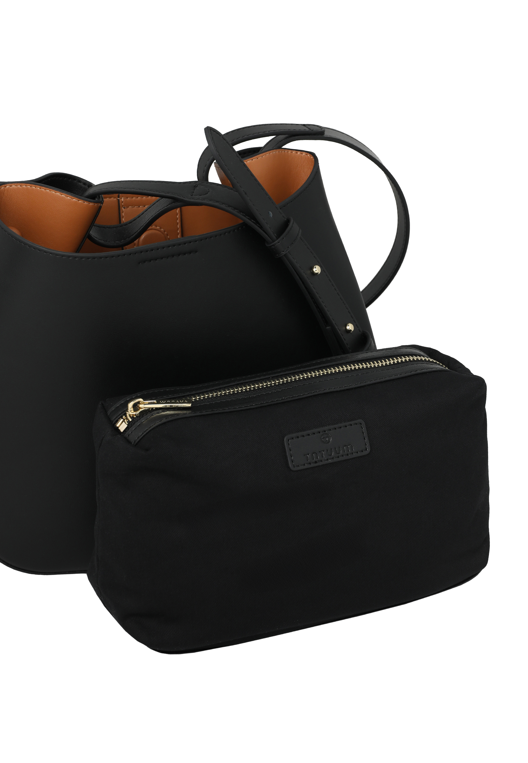LEATHER WOMEN'S BAG - ERONEL BLACK 2