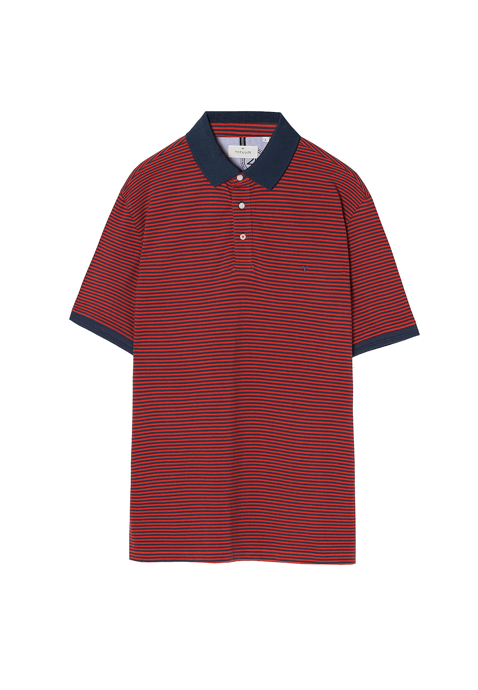 PÁNSKÁ BAVLNĚNÁ POLO KOŠILE JAY 7 PÁNSKÁ BAVLNĚNÁ POLO KOŠILE JAY 7 ČERVENÁ 78069