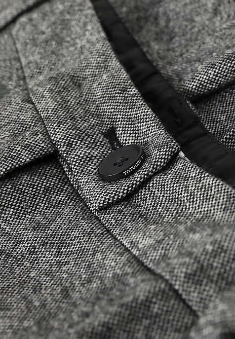 TKANINOWE SPODNIE DAMSKIE Z KANTEM I SZEROKĄ NOGAWKĄ — RELAKINA MULTIKOLOR 2