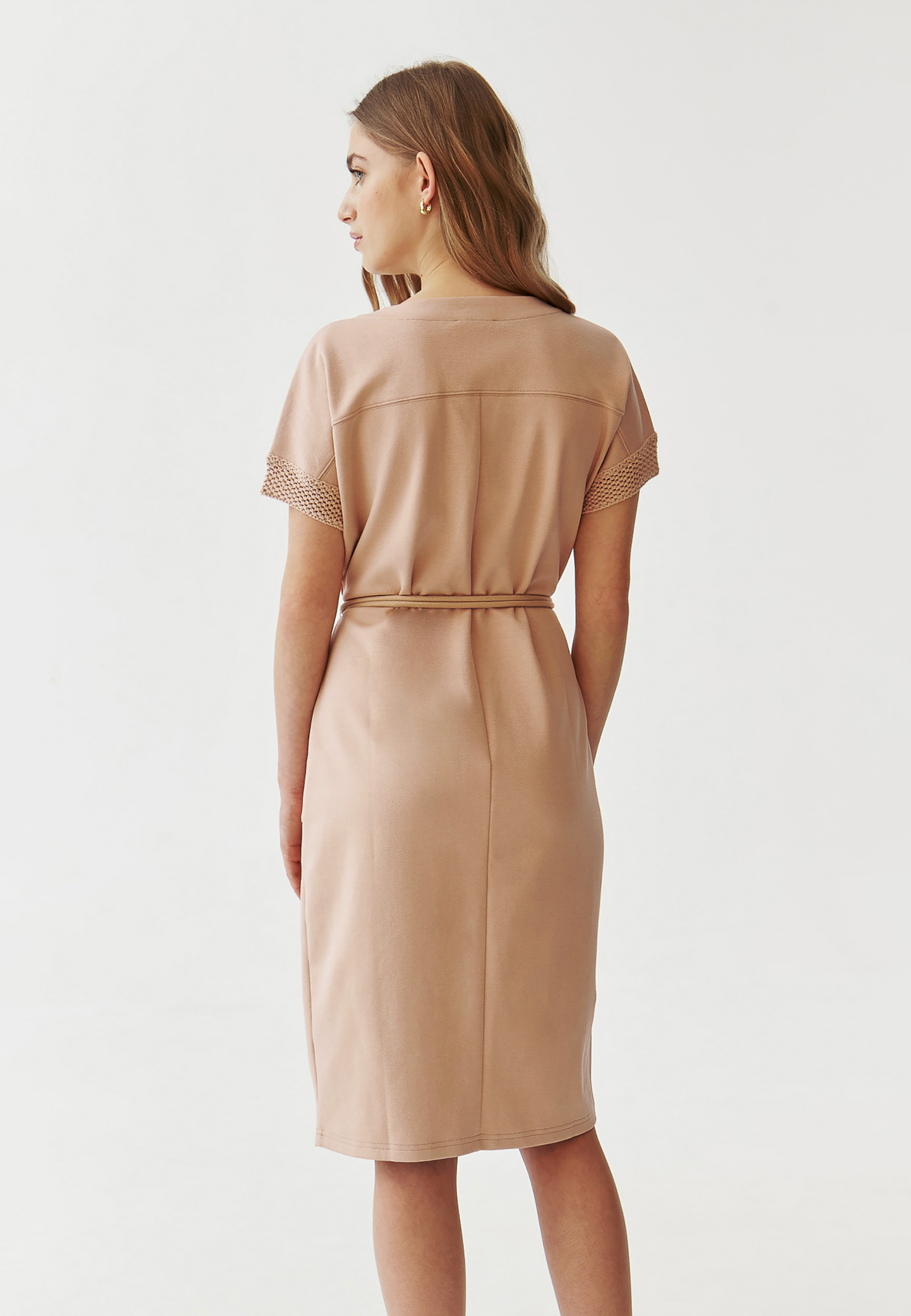 LADIES’ DRESS WITH DECORATIVE CUFFS - COLLIN