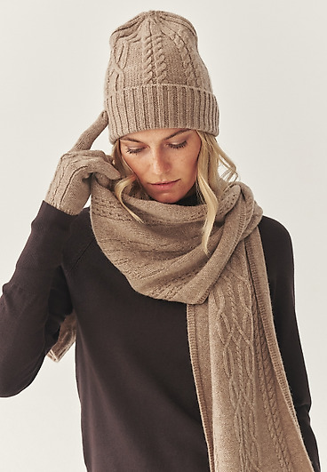 RĘKAWICZKI Z WEŁNY I KASZMIRU - EVEX RĘKAWICZKI Z WEŁNY I KASZMIRU - EVEX