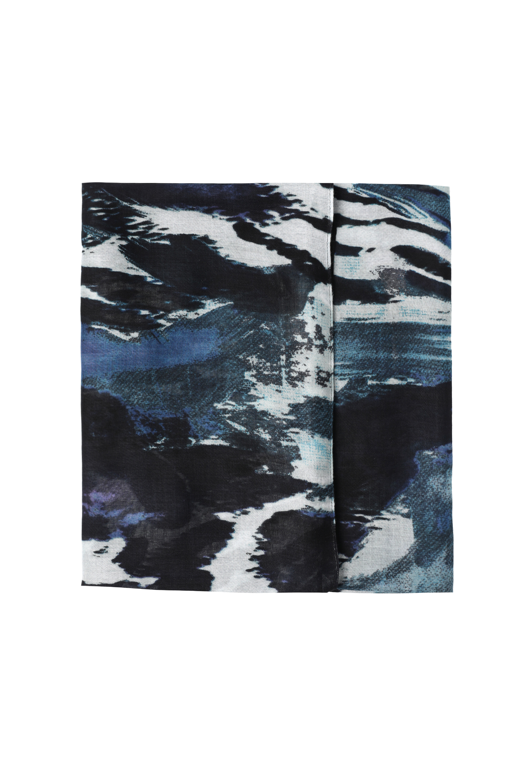 CHUSTA Z WISKOZY LENZING™ ECOVERO™ - ZAREE GRANATOWY 2