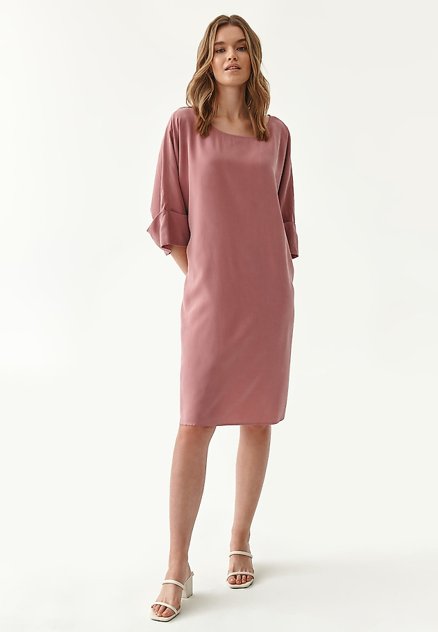 LOOSE-FITTING LADIES' DRESS TOKO LOOSE-FITTING LADIES' DRESS TOKO RÓŻOWY 4