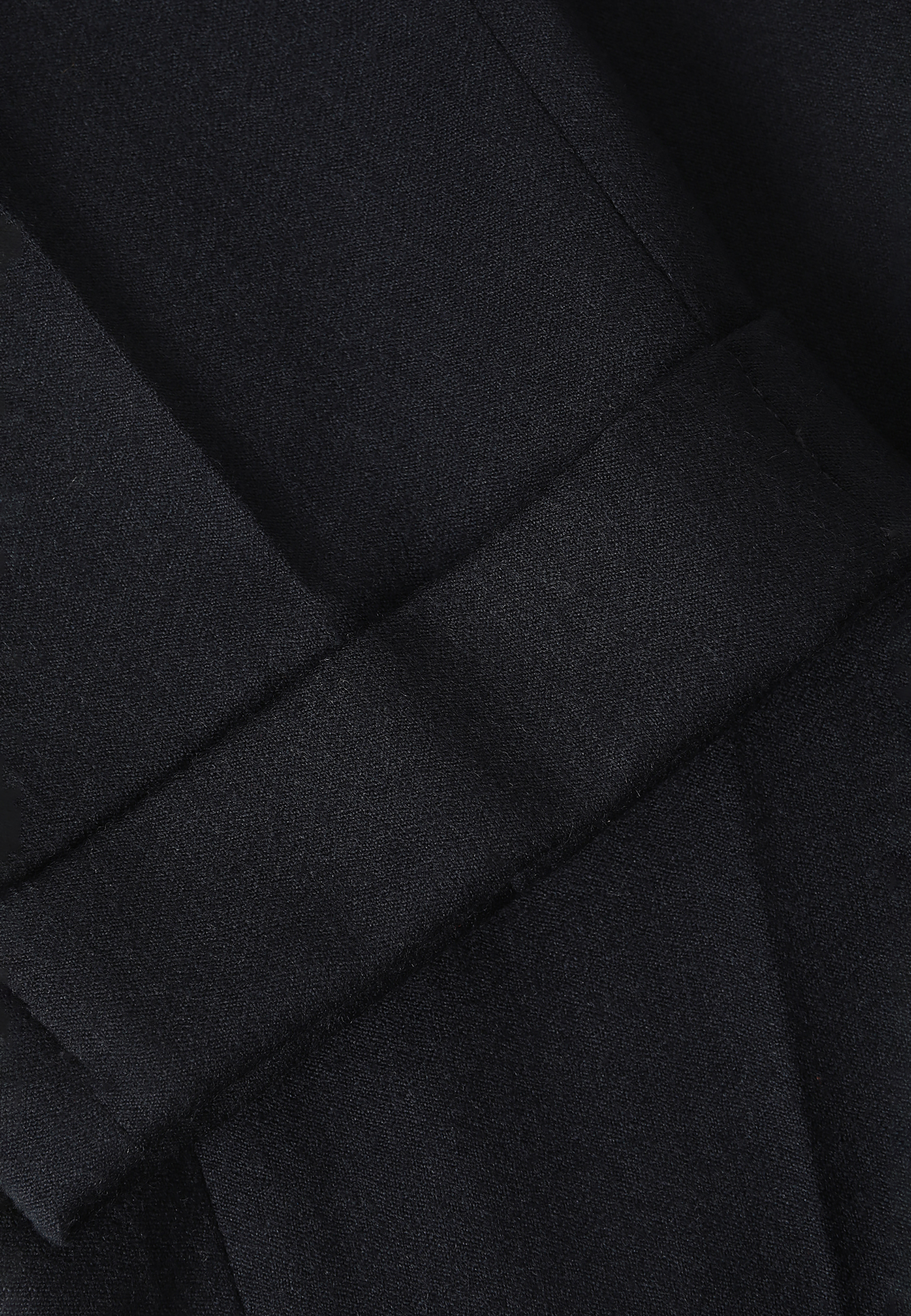 WEŁNIANE SPODNIE MĘSKIE Z KANTEM I MANKIETEM — ELOI 2 GRANATOWY 2