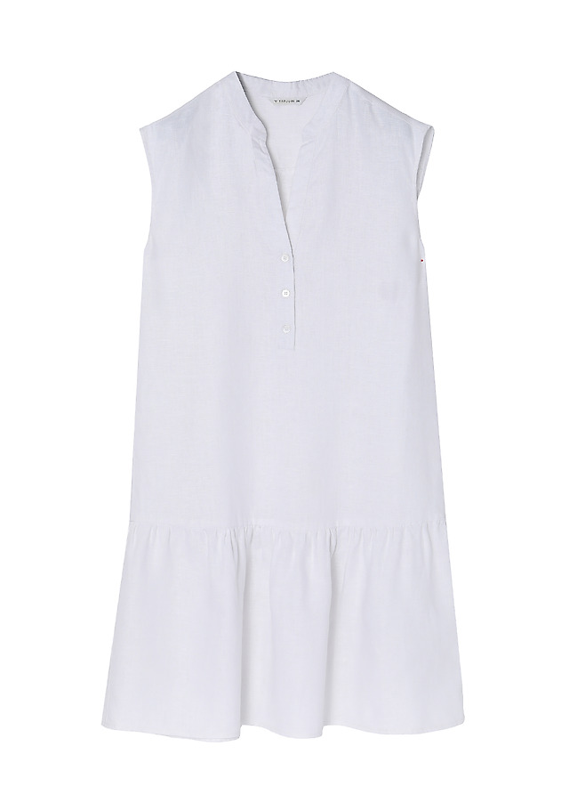 ROCHIE DE IN CU VOLĂNAȘE SENCO ROCHIE DE IN CU VOLĂNAȘE SENCO ALB 6
