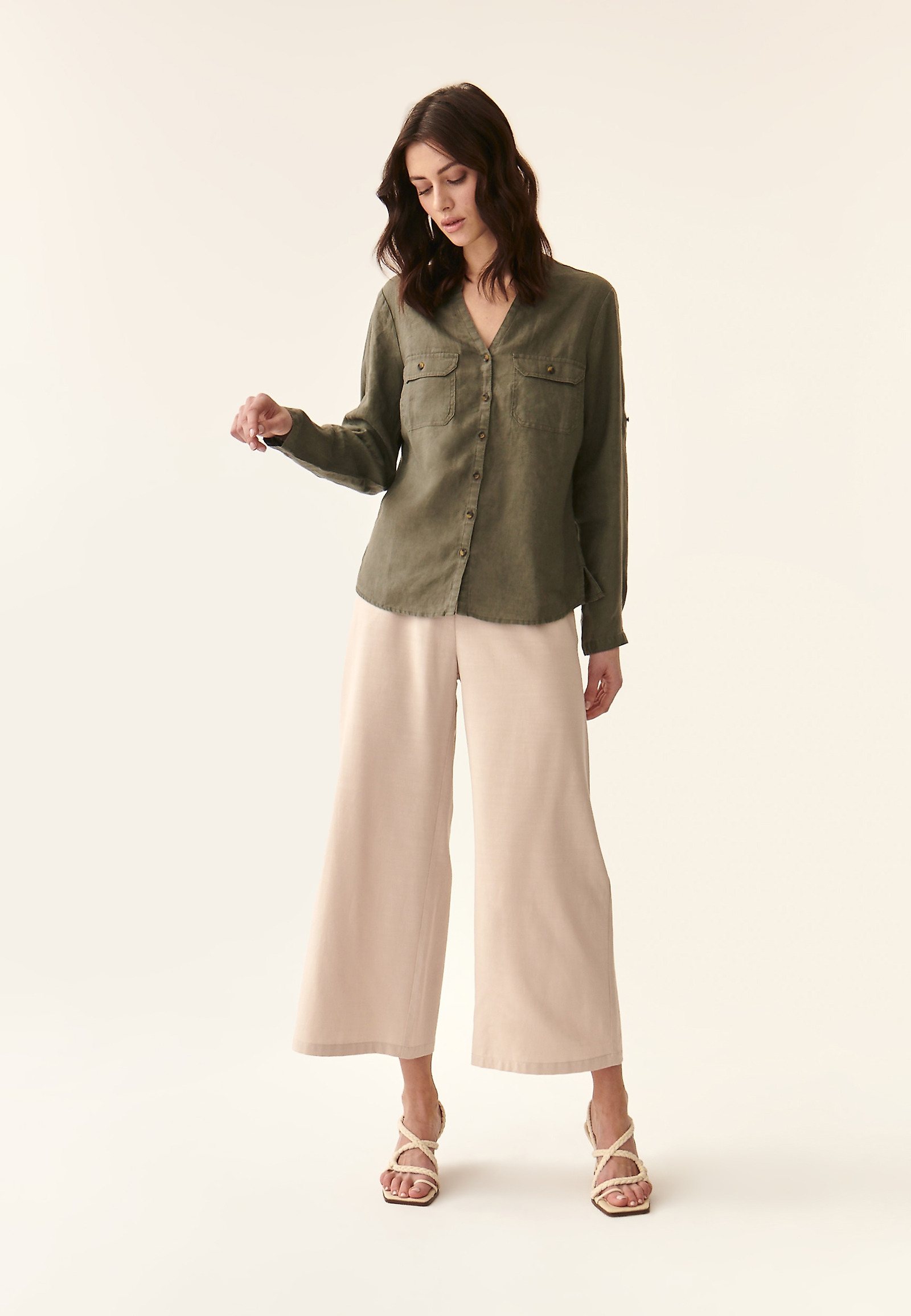 DÁMSKA ĽANOVÁ KOŠEĽA JUSTYNA DÁMSKA ĽANOVÁ KOŠEĽA JUSTYNA KHAKI 87350