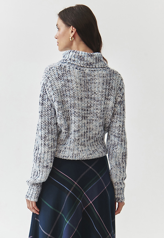 LADIES' TURTLENECK JUMPER WITH MELANGE PATTERN — SPINOLO LADIES' TURTLENECK JUMPER WITH MELANGE PATTERN — SPINOLO MULTIKOLOR 4