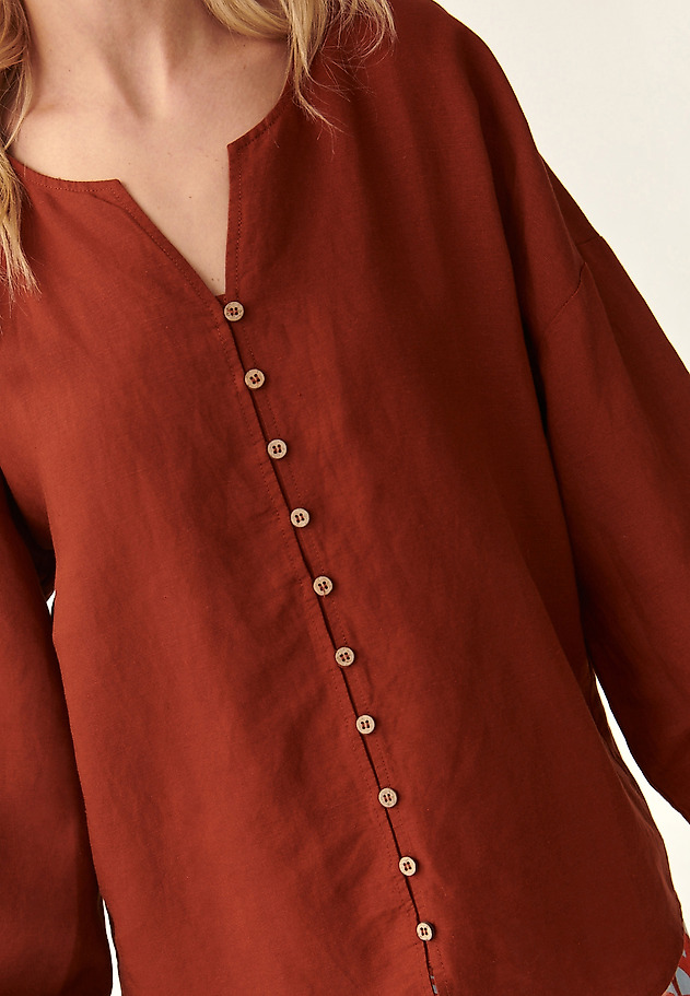 LADIES' LOOSE SHIRT SAMBA LADIES' LOOSE SHIRT SAMBA POMARAŃCZOWY 5