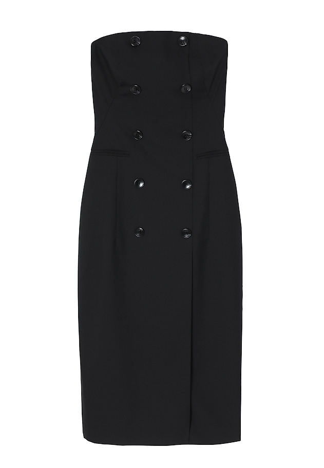 LADIES’ MIDI CORSET DRESS - MORI LADIES’ MIDI CORSET DRESS - MORI CZARNY 8