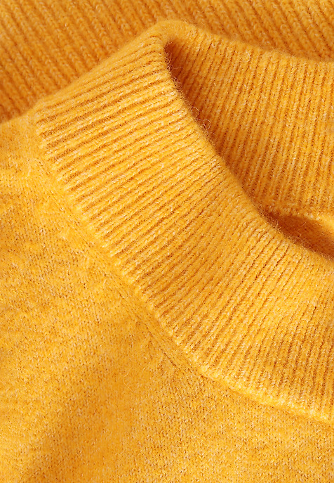 LADIES’ LOOSE SWEATER KASZMANI YELLOW 2