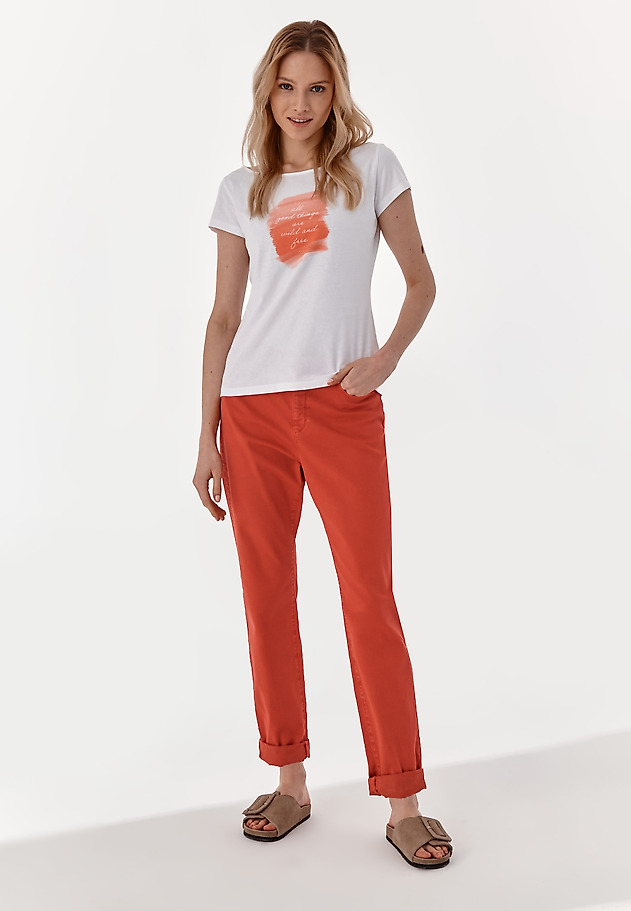 TRICOU DE DAMĂ DIN BUMBAC ALBINA 2 TRICOU DE DAMĂ DIN BUMBAC ALBINA 2 ALB 4