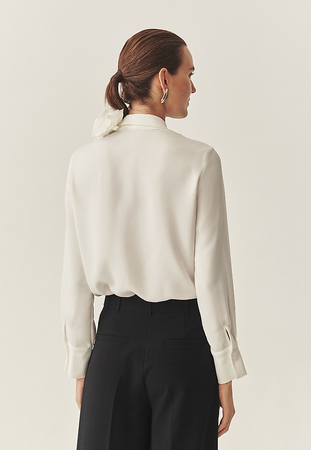 WOVEN SHIRT WITH FLORAL DETAILS - CRISTAL WOVEN SHIRT WITH FLORAL DETAILS - CRISTAL ECRU 4