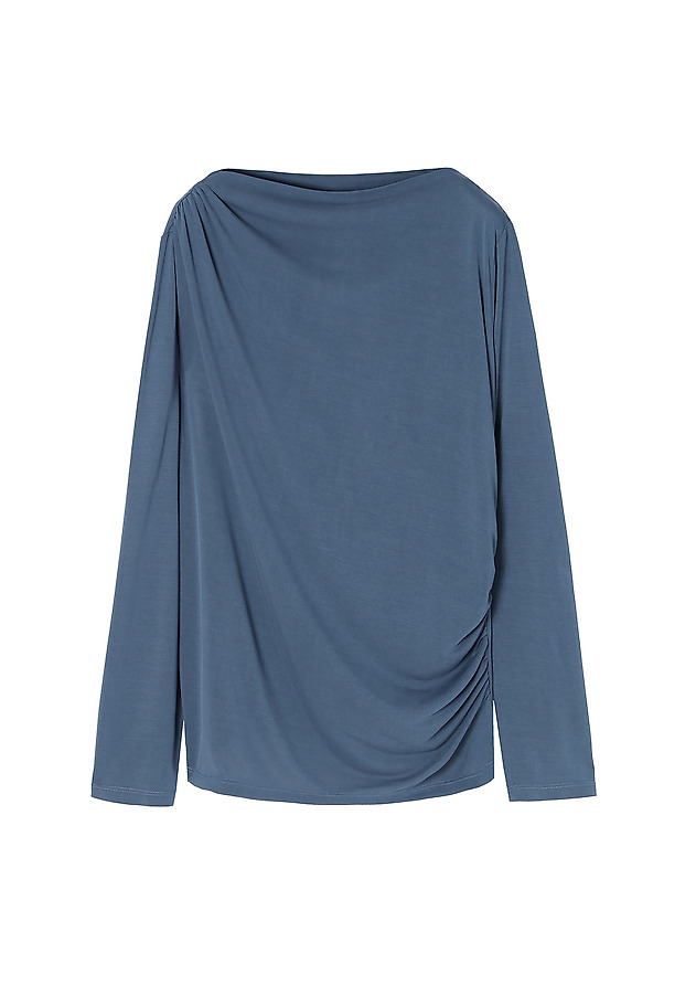 LADIES' DRAPED BLOUSE MEWOKO LADIES' DRAPED BLOUSE MEWOKO BLUE 6