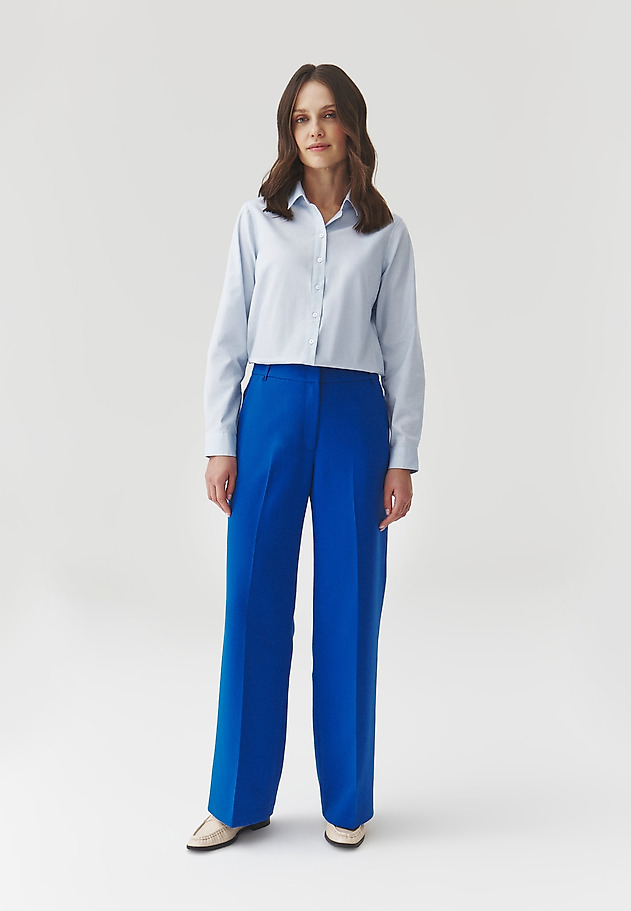 COTTON SHIRT WITH WAISTBAND — ELISHA COTTON SHIRT WITH WAISTBAND — ELISHA NIEBIESKI 5