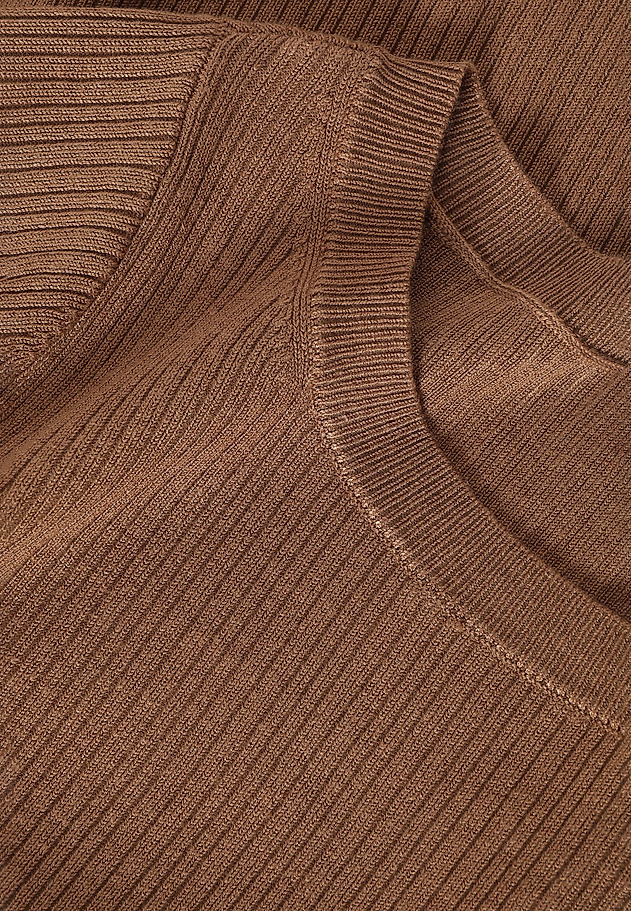 FITTED RIBBED LADIES’ SWEATER - SALMIKO FITTED RIBBED LADIES’ SWEATER - SALMIKO BEŻOWY 6