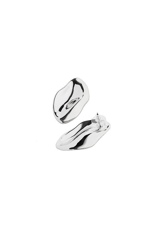 EARRINGS OF IRREGULAR SHAPE - ERENI EARRINGS OF IRREGULAR SHAPE - ERENI SREBRNY 3