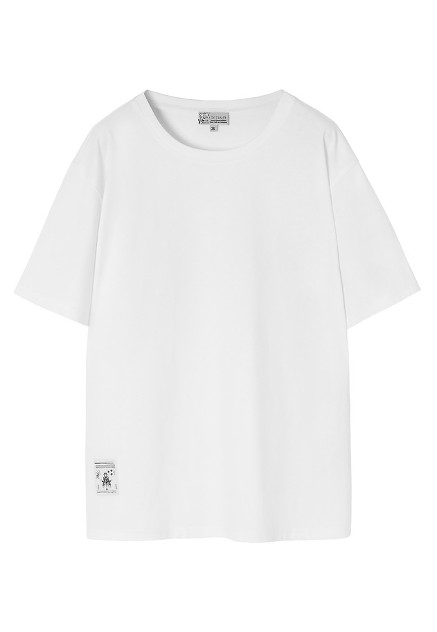 BAWEŁNIANY T-SHIRT Z NADRUKIEM — FEMI 2 BAWEŁNIANY T-SHIRT Z NADRUKIEM — FEMI 2 BIAŁY 6
