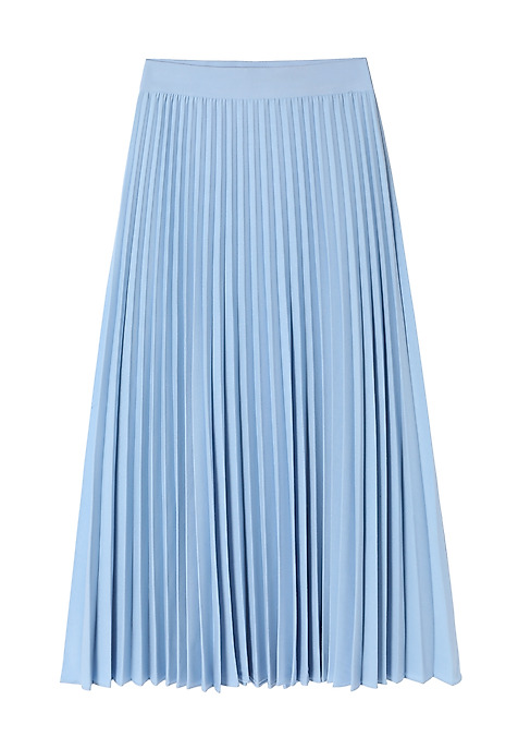 LADIES’ A-LINE SKIRT WITH SEWN IN ELASTIC - BARI BLUE 2
