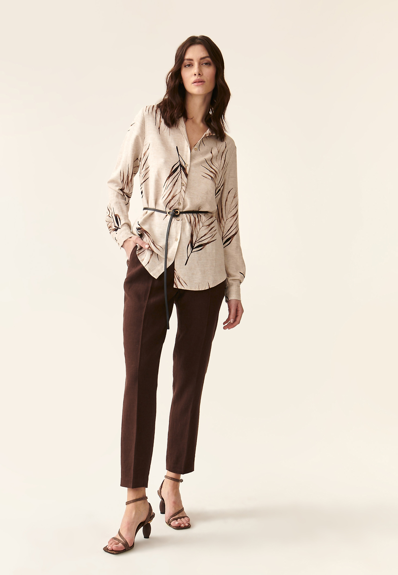 LADIES' SHIRT IN PALM TREE PRINT GONIKO 2 LADIES' SHIRT IN PALM TREE PRINT GONIKO 2 MULTICOLOR 87743