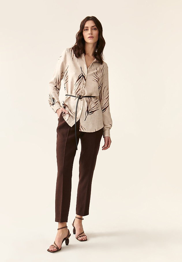 LADIES' SHIRT IN PALM TREE PRINT GONIKO 2 LADIES' SHIRT IN PALM TREE PRINT GONIKO 2 MULTIKOLOR 2