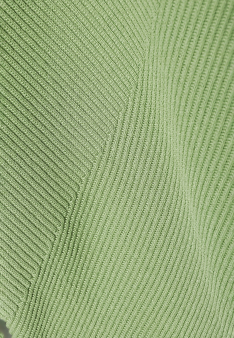 LADIES' STRUCTURED SWEATER WITH A BOAT NECKLINE - PEGGIE GREEN 2