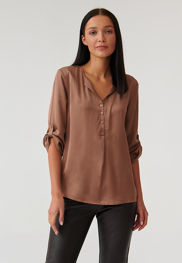 ŽENSKA BLUZA IZ VISKOZNEGA MATERIALA ISOLA ŽENSKA BLUZA IZ VISKOZNEGA MATERIALA ISOLA BEŽ 3