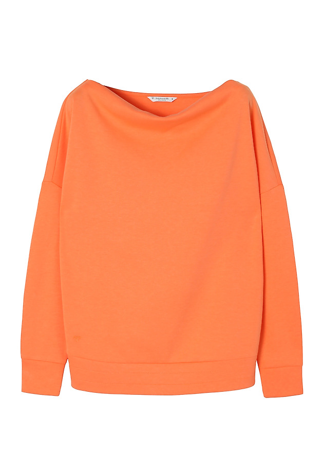 LADIES’ SWEATSHIRT WITH WATER NECKLINE - SILVANA LADIES’ SWEATSHIRT WITH WATER NECKLINE - SILVANA POMARAŃCZOWY 8