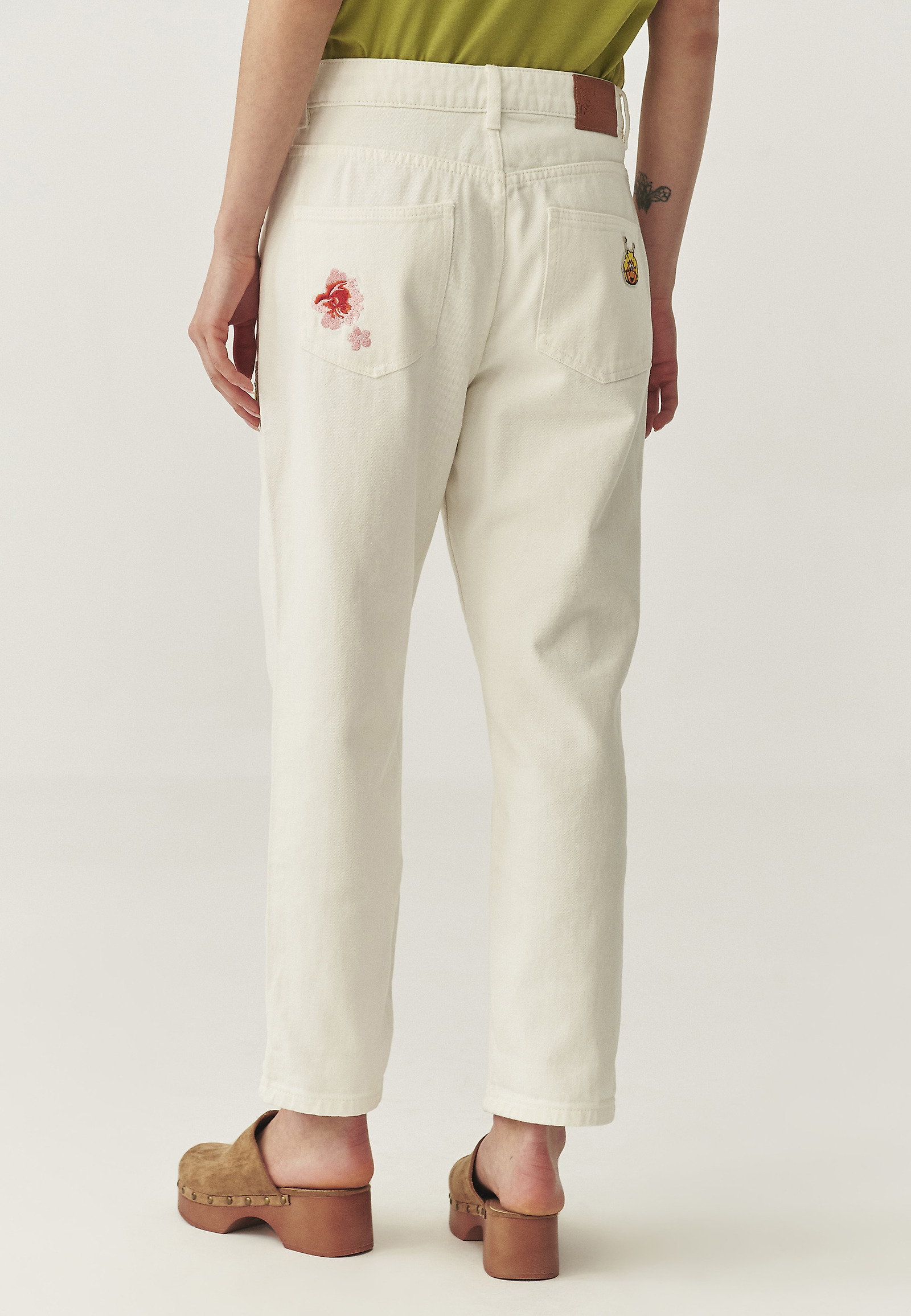 BOYFRIEND DENIM TROUSERS - MISKO 1 BOYFRIEND DENIM TROUSERS - MISKO 1 ECRU 110644