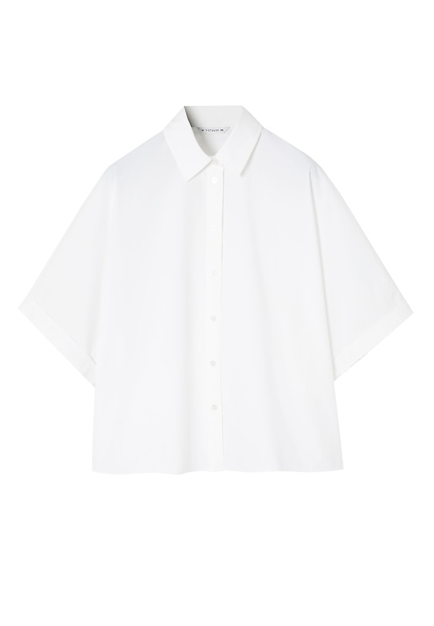 LOOSE-FITTING COTTON SHIRT - ZORIA LOOSE-FITTING COTTON SHIRT - ZORIA BIAŁY 5