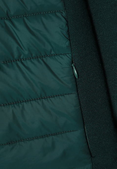 LADIES' JUMPER WITH QUILTED FRONT - KADEKO GREEN 2