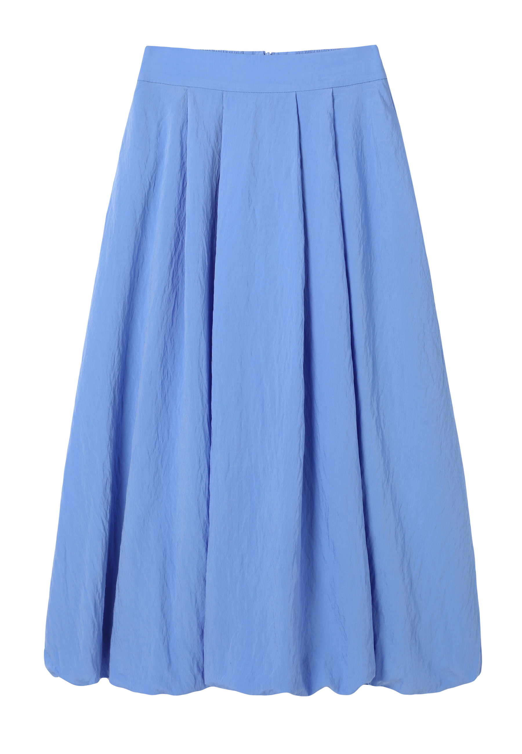 FUSTĂ CU CROIALĂ BALON, CU VISCOZĂ - BOMITA ALBASTRU 2