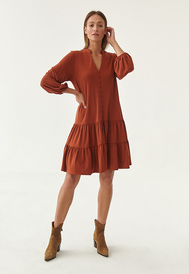 LADIES' KNITTED DRESS KENISA 1 LADIES' KNITTED DRESS KENISA 1 POMARAŃCZOWY 5