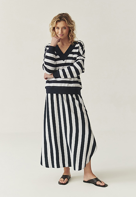 BAWEŁNIANA BLUZA W PASKI - NEKO BAWEŁNIANA BLUZA W PASKI - NEKO