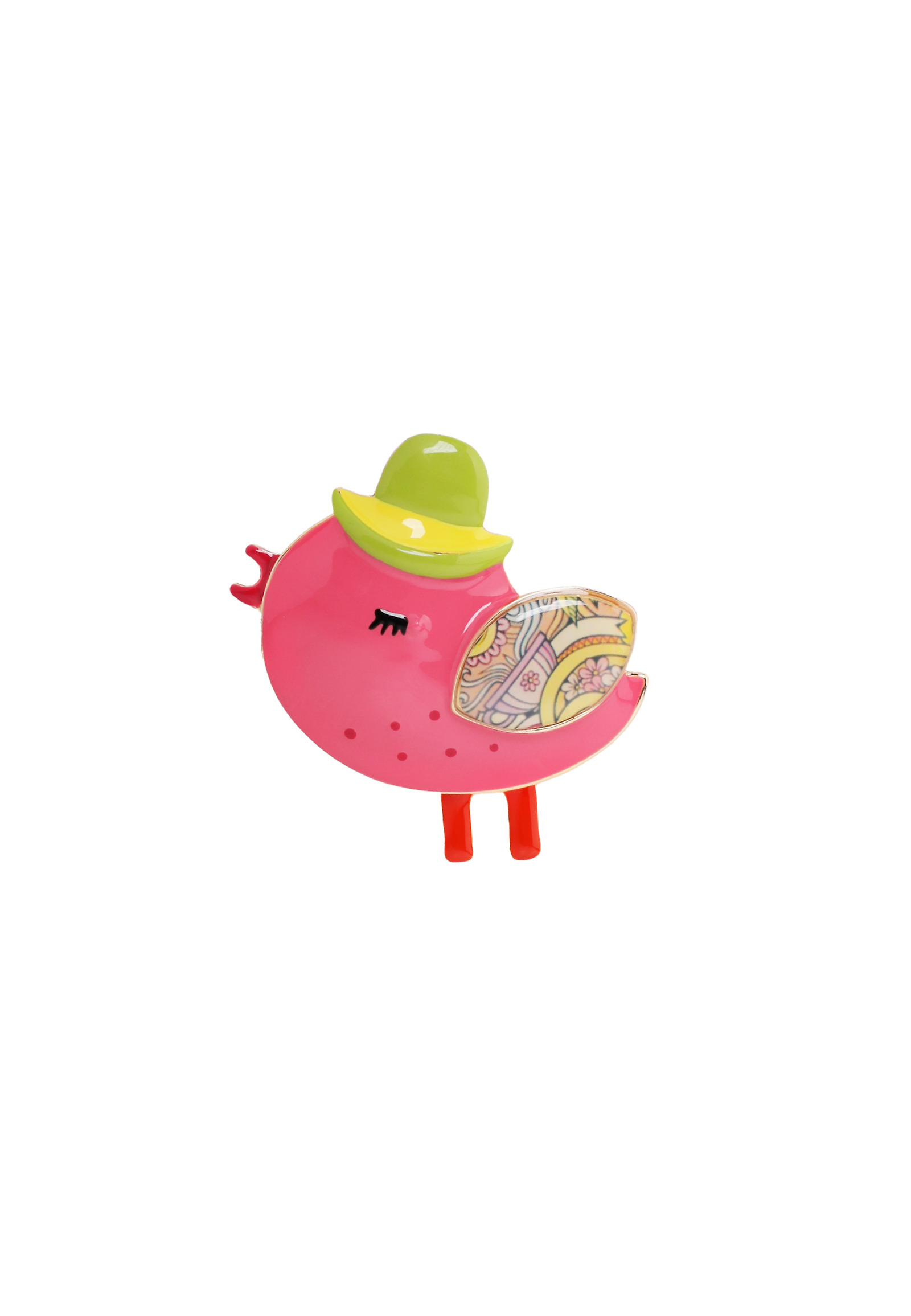 BROȘĂ DECORATIVĂ ÎN FORMĂ DE PASĂRE — PEPI BROȘĂ DECORATIVĂ ÎN FORMĂ DE PASĂRE — PEPI MULTICOLOR 106098