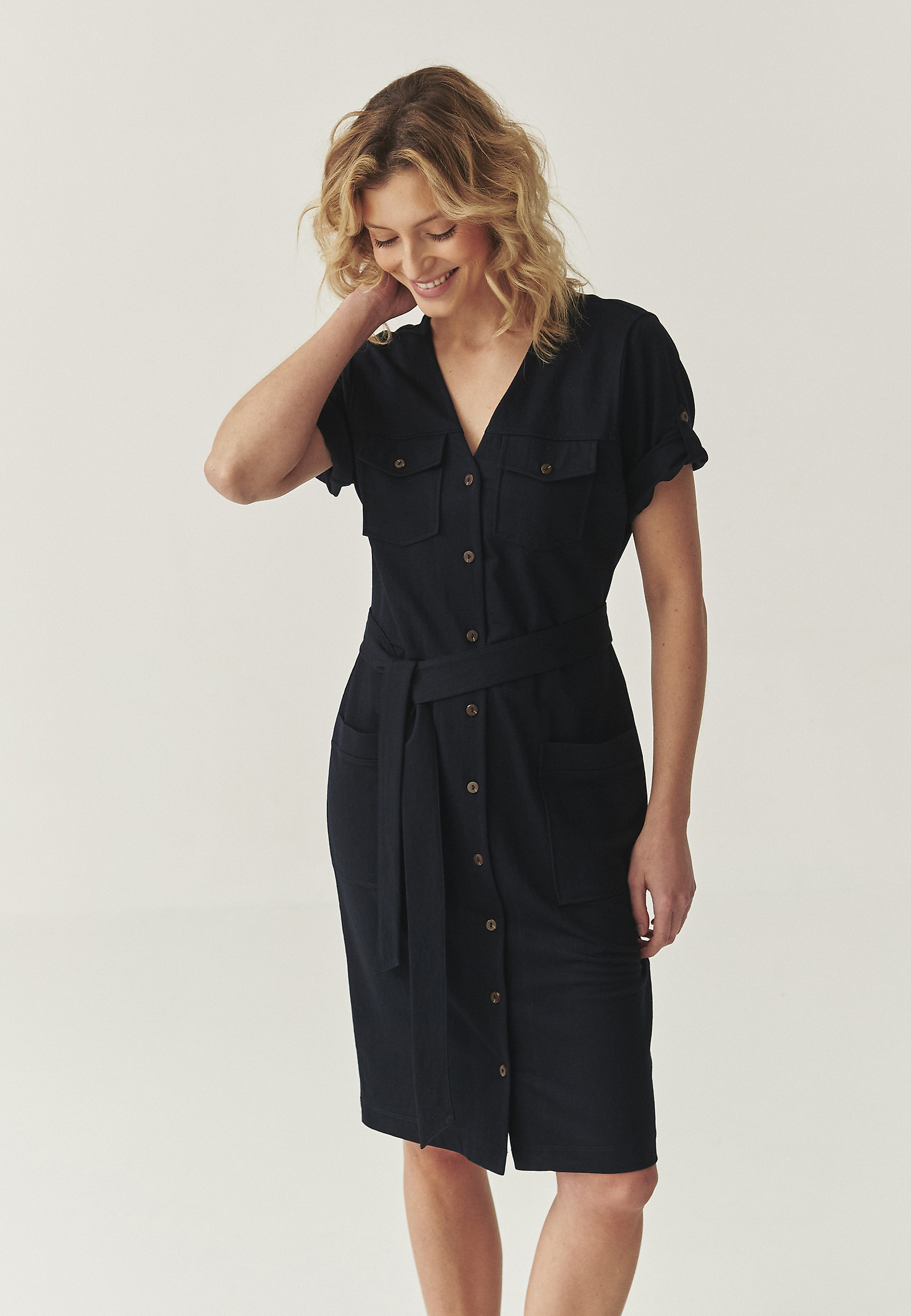 FITTED VISCOSE SCHMISSERIE - LEZI FITTED VISCOSE SCHMISSERIE - LEZI SÖTÉTKÉK 111416