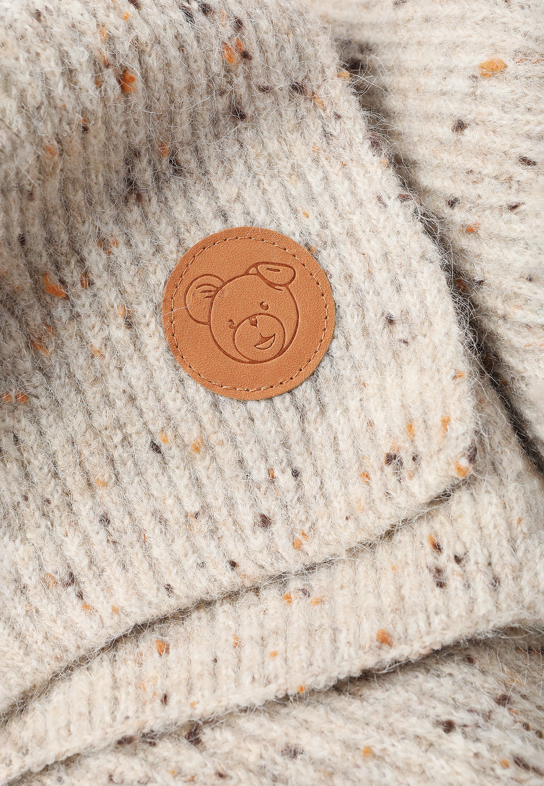 SZALIK DAMSKI DZIANINOWY WIDAL BEŻOWY 2