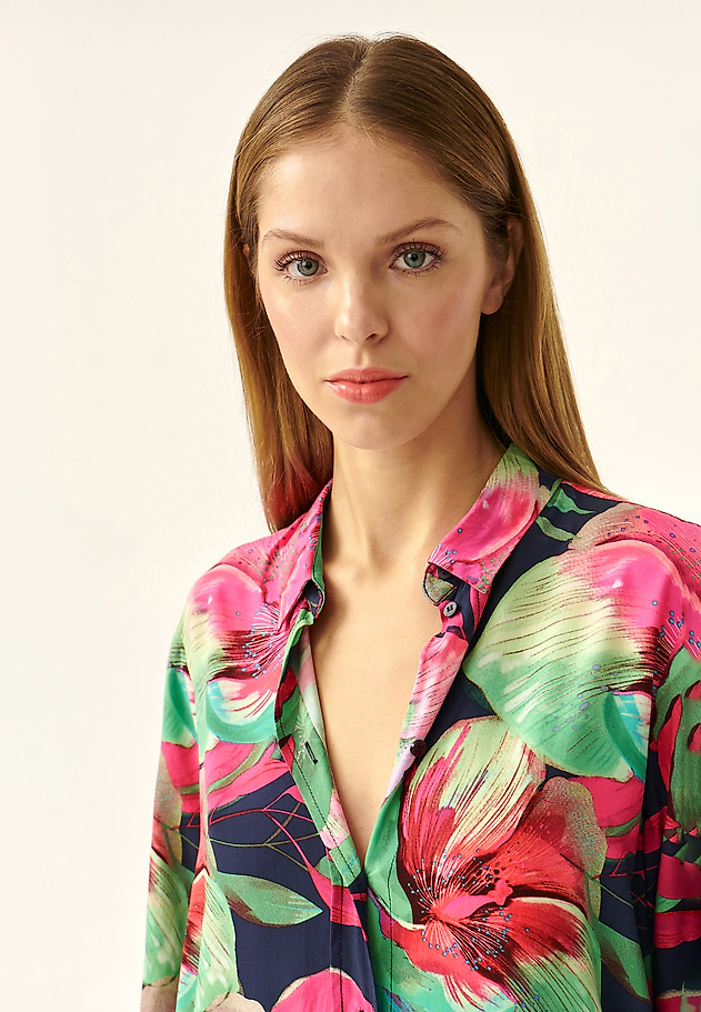 LADIES' FLORAL PRINTED SHIRT MALIBU LADIES' FLORAL PRINTED SHIRT MALIBU MULTIKOLOR 6