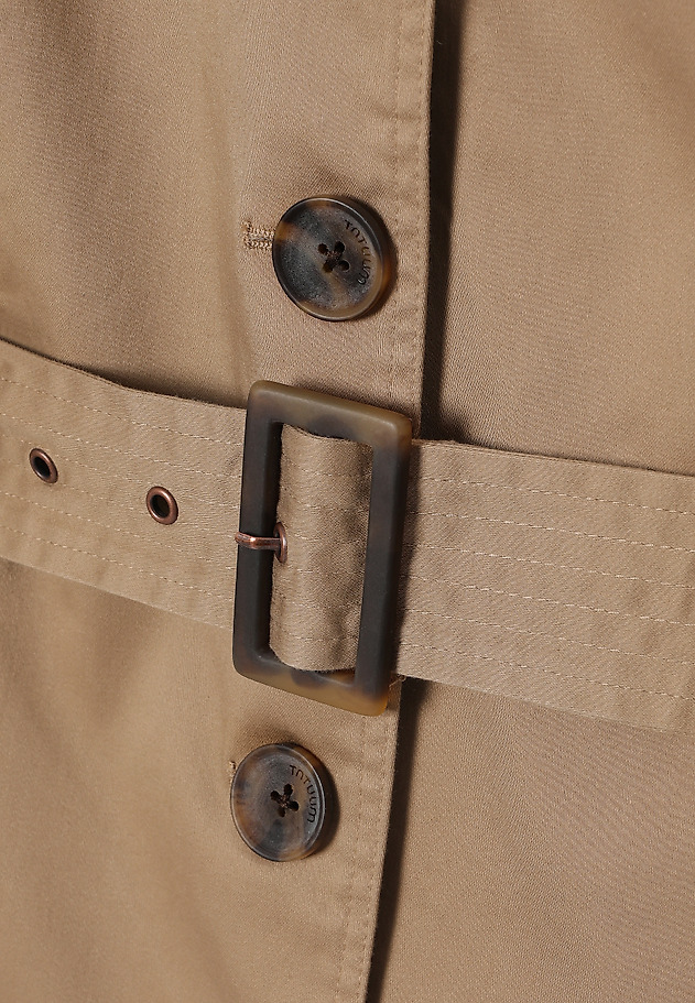 COTTON TRENCH COAT - RIVA COTTON TRENCH COAT - RIVA BEIGE 9