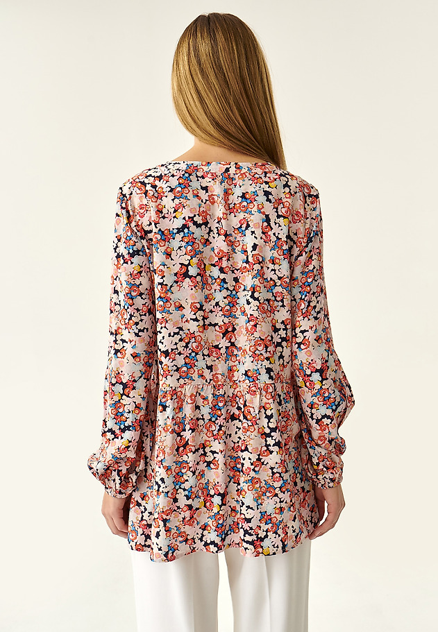 LADIES' FLORAL PRINTED BLOUSE SOMKO LADIES' FLORAL PRINTED BLOUSE SOMKO MULTIKOLOR 3