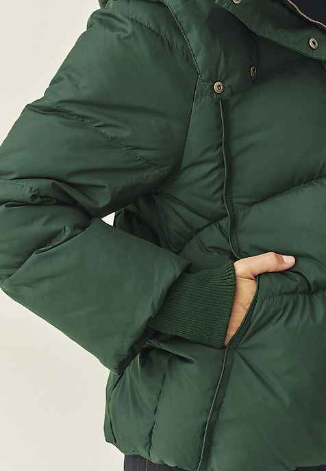 JACKETĂ DE IARNĂ CU GLUGĂ - SOWA VERDE 2