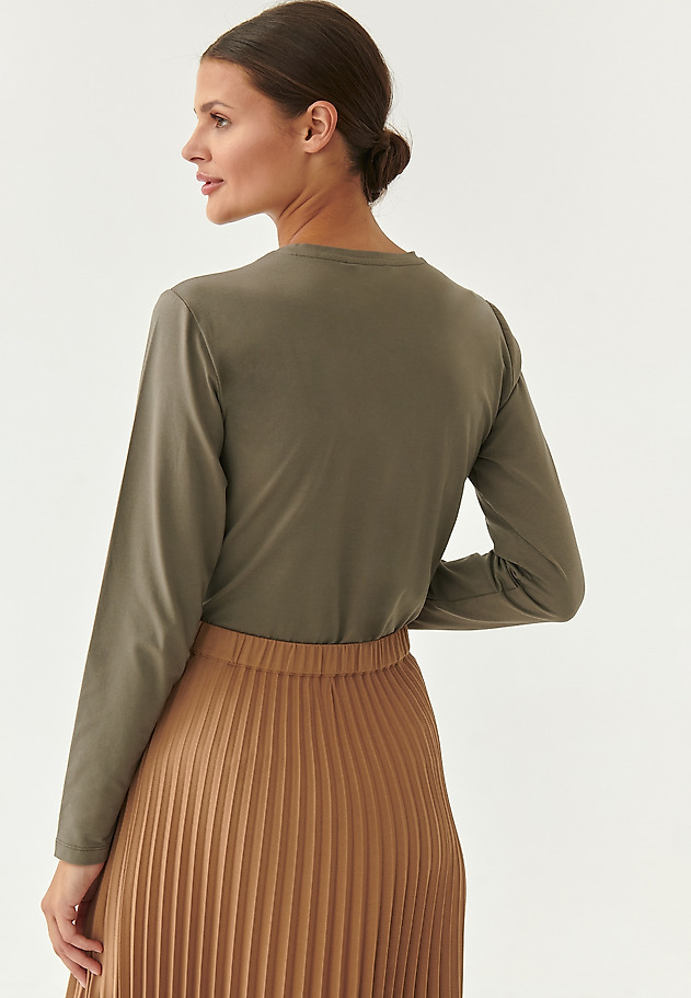 LADIES' SIMPLE BLOUSE BRINGO LADIES' SIMPLE BLOUSE BRINGO KHAKI 2