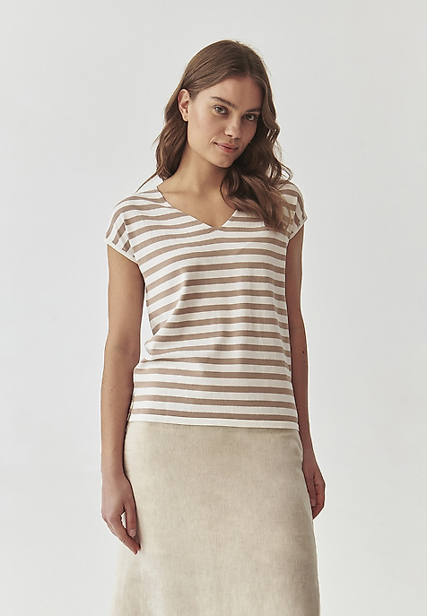 LADIES’ SLEEVELESS KNIT BLOUSE - ESTERE 1 MULTICOLOR 2