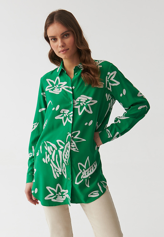 LADIES’ TUNIC SHIRT WITH MODERN FLORAL PRINT - LIBU LADIES’ TUNIC SHIRT WITH MODERN FLORAL PRINT - LIBU MULTIKOLOR 3